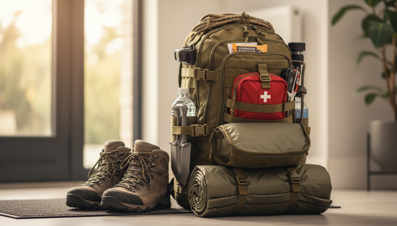 Mochila de emergencia con kit de supervivencia listo para usar